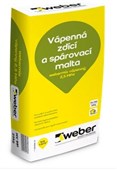 WEBER webermix vápenný 2,5 MPa - vápenná zdící a spárovací malta WEBER webermix vápenný 2,5 MPa - vápenná zdící a spárovací malta